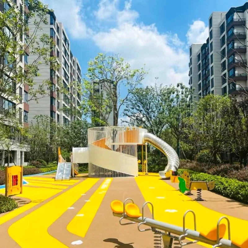 मनोरंजन पार्क के लिए ईपीडीएम खेल सतह परत की दो परतें